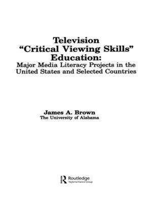 cover image of Television ',Critical Viewing Skills', Education